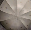 天堂 防曬陽傘三折 遮陽傘黑膠防曬傘貝殼圖案三折疊晴雨傘 甘酪白 曬單實(shí)拍圖