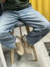 Jeep吉普男鞋休閑鞋男夏季新款透氣戶外防滑運動鞋軟底網(wǎng)面登山鞋男 沙色 【標準皮鞋碼】 41 曬單實拍圖