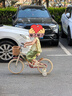 Montresor萌獸兒童自行車女孩男孩中大童3-6歲6-10-12歲學(xué)生腳踏車單車童車 花蕊粉 16寸 【超輕款】 曬單實拍圖