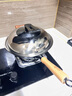 中福鐵鍋龜紋生鐵鑄鐵鍋炒鍋家用炒菜鍋無(wú)涂層已開(kāi)鍋老式古法陸川鐵鍋 圓底+有副耳 32cm 不銹鋼蓋 曬單實(shí)拍圖