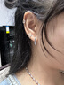 VTL純銀碎碎冰耳扣女爆閃耳環(huán)圈養耳洞免摘耳骨圈耳飾生日情人節禮物 純銀波光粼粼耳扣-內徑5mm單只 曬單實(shí)拍圖