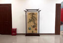 新中式屏風(fēng)隔斷客廳入戶玄關(guān)家用茶室辦公掛簾可移動書房實木座屏 圖1 定制尺寸圖案聯(lián)系客服 曬單實拍圖