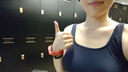 迪卡儂泳衣女連體三角抗氯游泳服顯瘦大碼泳裝泡溫泉深藍(lán)4230021 曬單實(shí)拍圖