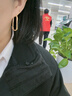 小潔匠選法國奢飾品質(zhì)歐美夸張簡(jiǎn)約幾何設計感原創(chuàng  )耳環(huán)女 U字造型簡(jiǎn)約耳環(huán) 曬單實(shí)拍圖