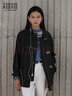 Teenie Weenie小熊女裝春季飛機(jī)扣翻領(lǐng)機(jī)車pu皮衣外套美式黑色夾克 黑色 M (165) 曬單實(shí)拍圖