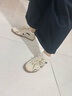 森達(dá)（SENDA）王楚然同款月牙鞋德訓(xùn)鞋女2025春季新款商場(chǎng)同款休閑板鞋4NR26AM5 米色 38 曬單實(shí)拍圖