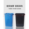 商用無(wú)蓋大垃圾桶30升50大號戶(hù)外方形桶家用大容量廚房超大衛生桶 100L灰色正方形無(wú)蓋垃圾桶 曬單實(shí)拍圖