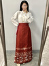 飚閣馬面裙?jié)h服中國風女裝套裝2025年新款國風大賞【素素】古裝 上衣+黑色馬面裙 均碼 161-170身高 曬單實拍圖
