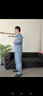 雅鹿男士睡衣男春秋2025新款純棉長(zhǎng)袖大碼全棉可外穿家居服套裝 NSWJH-夢(mèng)幻藍(lán) 【7A抗菌純棉】 XL 【建議體重120-140斤】 曬單實(shí)拍圖