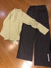 優(yōu)優(yōu)1點(diǎn)（Yoyo one）女童運動(dòng)套裝春秋薄款兒童2025新款秋裝訓練服大童長(cháng)袖冰絲速干衣 19629黃色15150灰色套裝 150 曬單實(shí)拍圖