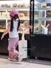歐姆熊【涼感褲】女童夏季工裝褲子2025新款寶寶夏款兒童夏裝薄款防蚊褲 紫粉色【A類 涼感】 100 cm 曬單實(shí)拍圖