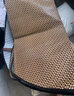 六葉草夏季冰絲搖搖椅躺椅墊子夏天涼席坐墊沙發(fā)懶人透氣網(wǎng)紅龍蝦椅坐墊 扇形坐墊（冰藤） 加長加寬尺寸 曬單實拍圖