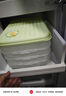 炊大皇 餃子盒2層1蓋白 加厚加大收納盒冰箱保鮮盒食品級(jí)冷凍水餃餛飩盒 曬單實(shí)拍圖