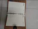 申士（SHEN SHI） A5 經(jīng)典商務活頁本皮面本可25開6孔替換內(nèi)芯 辦公記事會議本筆記本子95張可印LOGO黑色1本jd19225 曬單實拍圖