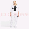 耐克NIKE女春秋立領夾克梭織外套 休閑百搭DX5865-100白/黑M 曬單實拍圖