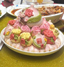 優(yōu)膳坊壽桃饅頭送老人生日禮物蛋糕60大壽母親70歲花餑餑祝壽花饃禮盒 美麗人生（福/壽字可換 約5斤 ） 曬單實(shí)拍圖
