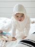 enhennbaby嬰兒衛衣連帽春秋寶寶外套萌新生兒衣服男女寶寶上衣 白色 90 cm 曬單實(shí)拍圖