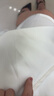 DPLAY【惠品】2025年夏季新款白色半身裙女長款緞面裙子a字裙長裙夏款 奶油白 XL 曬單實拍圖