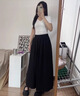 CEENIU冰絲闊腿褲女2025年夏季新款褶皺裙褲寬松亞麻小個子顯瘦休閑褲子 黑色 M 【101-125斤】 曬單實拍圖