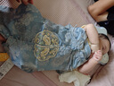 DUUDUU嬰兒衣服夏季連體衣寶寶周歲漢服短袖哈衣新生兒滿月國風(fēng)爬服 曬單實(shí)拍圖