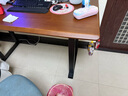 杰妮卡電動升降桌3CM實木電腦電競桌子家用學(xué)習(xí)書桌可站立辦公桌工作臺 4立柱雙電機(jī)3cm實木胡桃色 160*70【免費送裝】 曬單實拍圖