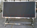 Midori戶(hù)外移動(dòng)支架木質(zhì)黑板 工廠(chǎng)宣傳展示辦公教學(xué)雙面磁性不銹鋼黑板 黑色 拆卸款式120X240不銹鋼包邊雙面黑色 曬單實(shí)拍圖