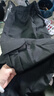 ASK JUNIOR男童褲子2025秋裝兒童時(shí)尚百搭工裝褲跑步長褲 黑色 170 曬單實(shí)拍圖
