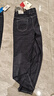 GXG男裝  深藍(lán)色修身牛仔褲 2024年春季新品 深藍(lán)色 3XL 曬單實拍圖
