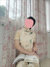 素織錦旗袍2025年新款女夏季黃色復(fù)古中國(guó)風(fēng)高級(jí)感顯瘦花朵中長(zhǎng)款年輕款 素雅開(kāi)叉旗袍【香檳色】 L 推薦體重（100-130斤） 曬單實(shí)拍圖