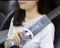 迪加倫汽車安全帶護(hù)肩套卡通可愛(ài)毛絨防勒脖保護(hù)套車載內(nèi)飾品小貓一對(duì)裝 曬單實(shí)拍圖