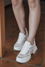 COUP DE FOUDRE2024秋季新款女鞋老爹鞋網(wǎng)面透氣增高厚底松糕鞋ins潮流休閑鞋 白色 密網(wǎng) 36 曬單實(shí)拍圖