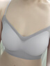氧心（YANGXIN）兩件裝內(nèi)衣女夏季無痕文胸聚攏無鋼圈背心式美背運動女士胸罩 香檳+淺紫【吊帶款】 M 曬單實拍圖