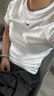 耐克（NIKE）短袖女裝 夏季新款圓領(lǐng)修身運動時尚透氣短袖運動T恤上衣 FV7843-100 M 曬單實拍圖
