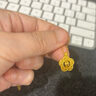 萃華金店足金999轉(zhuǎn)動花朵套鏈黃金項鏈送禮物七夕告白送女友老婆節(jié)日禮物 約6g 曬單實拍圖