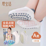 愛(ài)寶適寶寶地板襪夏款嬰兒襪子室內(nèi)學(xué)步襪防滑襪3雙裝藍(lán)白灰L碼  S768 曬單實(shí)拍圖