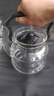 雅風(fēng)茶具玻璃煮茶壺不銹鋼內膽電陶爐用煮茶壺燒水壺養生壺水壺泡茶壺 6215提梁壺（塑料蓋）大容量 2.2L 曬單實(shí)拍圖