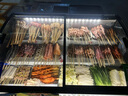 簡所商用階梯展示柜海鮮燒烤冷鮮柜明檔商用熟食柜水果撈保鮮柜串串柜階梯展示點菜展示柜 雙溫三階梯【視窗款】-前開門 1.3*0.9*1.08米 曬單實拍圖