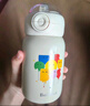 bebebus兒童水杯保溫杯嬰幼兒寶寶水杯學(xué)飲吸管杯幼兒園外出專(zhuān)用水壺 彩虹保溫杯 550ml 【單杯+杯套】 曬單實(shí)拍圖