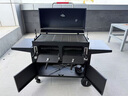 FIREPLUS燒烤爐戶外燒烤架家用多功能電動(dòng)美式悶烤爐庭院BBQ爐子商用木炭 烏列【烤爐+自動(dòng)烤雞架+鑄鐵烤板】 曬單實(shí)拍圖
