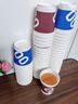 雙槍（Suncha）一次性紙杯咖啡杯防燙紙杯加厚水杯食品級(jí)商務(wù)瓦楞茶杯280ML50只 曬單實(shí)拍圖