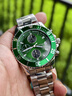 羅米緹慕手表男士石英表 瑞士認證水鬼系列防水名表學(xué)生多功能全自動(dòng)男表 RM6002/綠圈綠面/深度防水 曬單實(shí)拍圖
