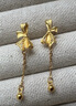 周六福輕婚嫁系列蝴蝶結(jié)黃金耳墜女七夕禮物計(jì)價(jià)A0912513 一對 約2.02g 曬單實(shí)拍圖