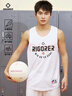 準(zhǔn)者（RIGORER）籃球背心男士夏季籃球訓(xùn)練大學(xué)生跑步戶外田徑布透氣清涼球衣 Z123210345-1純白色 【背心】 XL (180) 曬單實(shí)拍圖