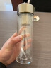 Stanisic德國品牌高硼硅雙層玻璃杯男女士純鈦商務(wù)茶水分離泡茶杯子防燙 銀色 【滾珠磁吸】純鈦茶倉400ml 曬單實(shí)拍圖