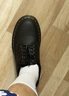 馬?。―R.MARTENS）8053英倫風(fēng)男款早秋舒適圓頭德比鞋軟皮黑色單鞋 黑色 42 曬單實(shí)拍圖
