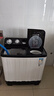 志高半自動(dòng)洗衣機(jī)雙桶雙缸老式家用大容量出租房雙筒小型波輪雙杠洗衣機(jī)洗滌+脫水 店長(zhǎng)推薦｜16.0公斤｜強(qiáng)力去污【洗10+脫6】 曬單實(shí)拍圖