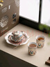 蘇氏陶瓷（SUSHI CERAMICS）敦煌鎏銀茶具套裝國家非遺傳承人陳德生作品一壺兩杯帶壺承禮盒裝 曬單實(shí)拍圖