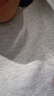 無(wú)印良品（MUJI）天竺編織 圓領(lǐng)短袖T恤 灰色 M  曬單實(shí)拍圖