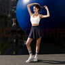 Monster Guardians運(yùn)動(dòng)半身裙女 高腰顯瘦雙層打底防走光戶外休閑網(wǎng)球短裙 藏青色 L 曬單實(shí)拍圖