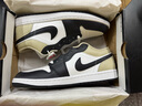 耐克（NIKE）Jordan官方耐克喬丹AJ1板鞋男子運(yùn)動(dòng)鞋秋季低幫緩震輕便553558 153山峰白/灰黑/藤黃 41 曬單實(shí)拍圖
